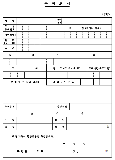 공적조서