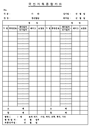 국민저축 종합카드